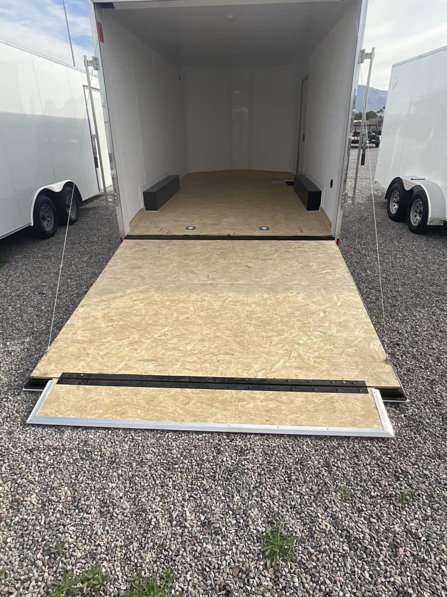 K102 85X16 CARGO FLAT AERO WEDGE ENCLOSED CAR HAULER image 1