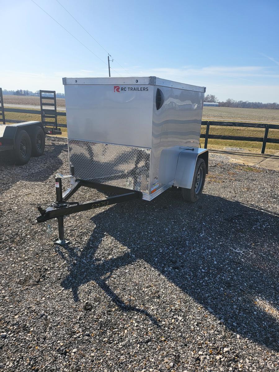 4 x 6 SA FLAT TOP WEDG ENCLOSED TRAILER BY RC image 0