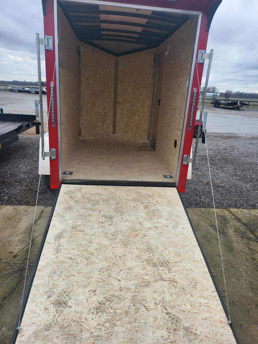 5 x 8 SA FLAT TOP WEDG ENCLOSED TRAILER BY RC image 2