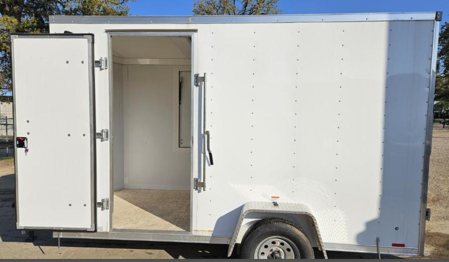 RDLX RDLX 6 x 12 SA FLAT TOP WEDG ENCLOSED TRAILER BY RC image 0