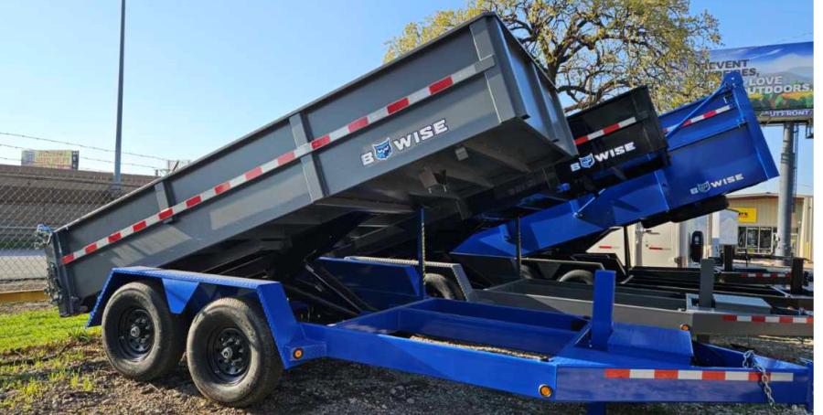 DLP1 BWISE 15K HVY COMM. DUMP 7X14 BLUE/HT GRY 2 SIDES – STND image 1