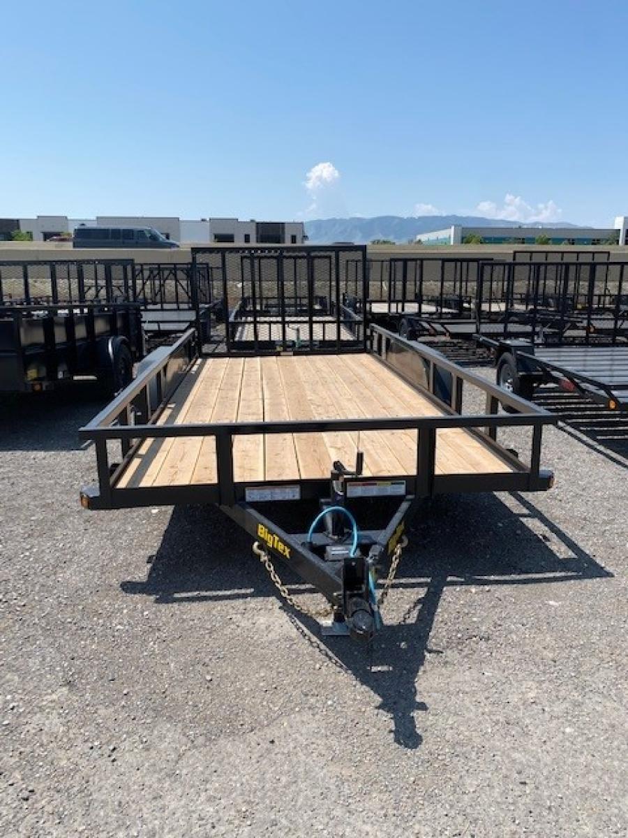 Big Tex 70PIX 83" x 16 Tandem Axle Pipe Top Utility Trailer Big Tex