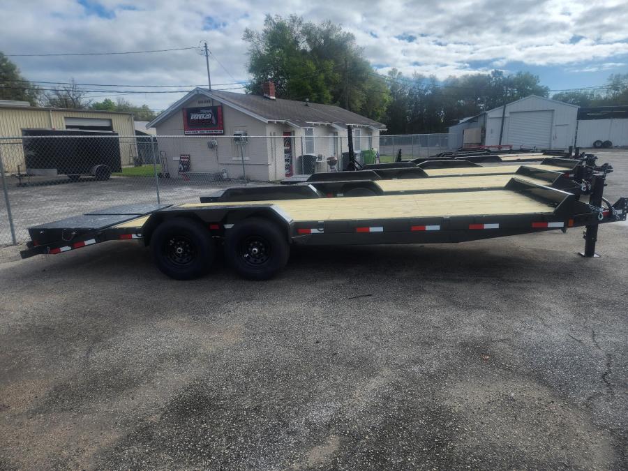 Rice Trailers  MAGNUM 14K EQUIPMENT HAULER 18+3 GREY, Max Ramps, ToolBox Image 0