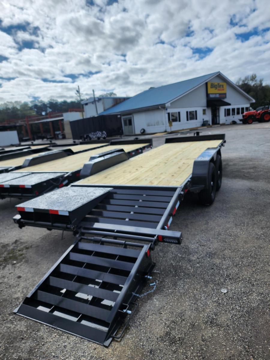 Rice Trailers  MAGNUM 14K EQUIPMENT HAULER 18+3 GREY, Max Ramps, ToolBox Image 1
