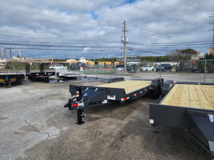 Rice Trailers  MAGNUM 14K EQUIPMENT HAULER 18+3 GREY, Max Ramps, ToolBox Image 2