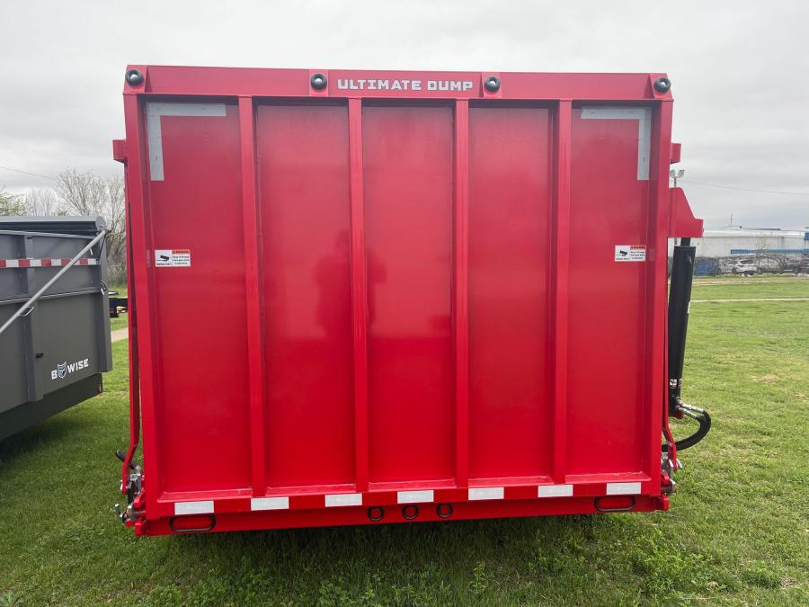 *PRICE DROP*2024 BWISE DU14-15 15K (82”x14) 48”w/20” Fold Down Sides, ULTIMATE Hydraulic DUMP w/10K Hy-draulic Hyjacker, 6’ Hydr. Gate, 6’ Hydr Ramp, Scissor Lift, Spare Tire Included, Spring Loaded Tarp Kit -RED #004886 image 2