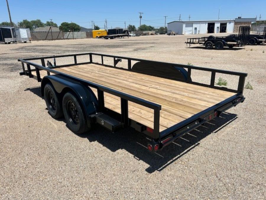 Big Tex 70PIX 83" x 16 Tandem Axle Pipe Top Utility Trailer Big Tex