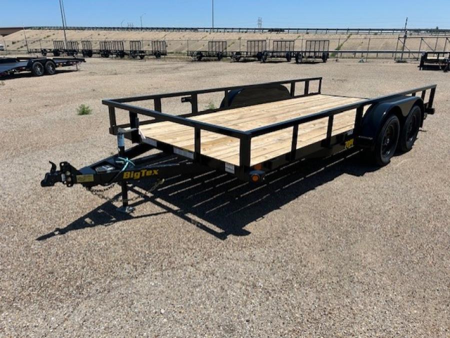 Big Tex 70PIX 83" x 16 Tandem Axle Pipe Top Utility Trailer Big Tex