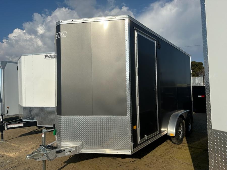 EZEC 7.4×14 E-Z HAULER ALUMINUM CARGO TRAILER BY MISSION image 0