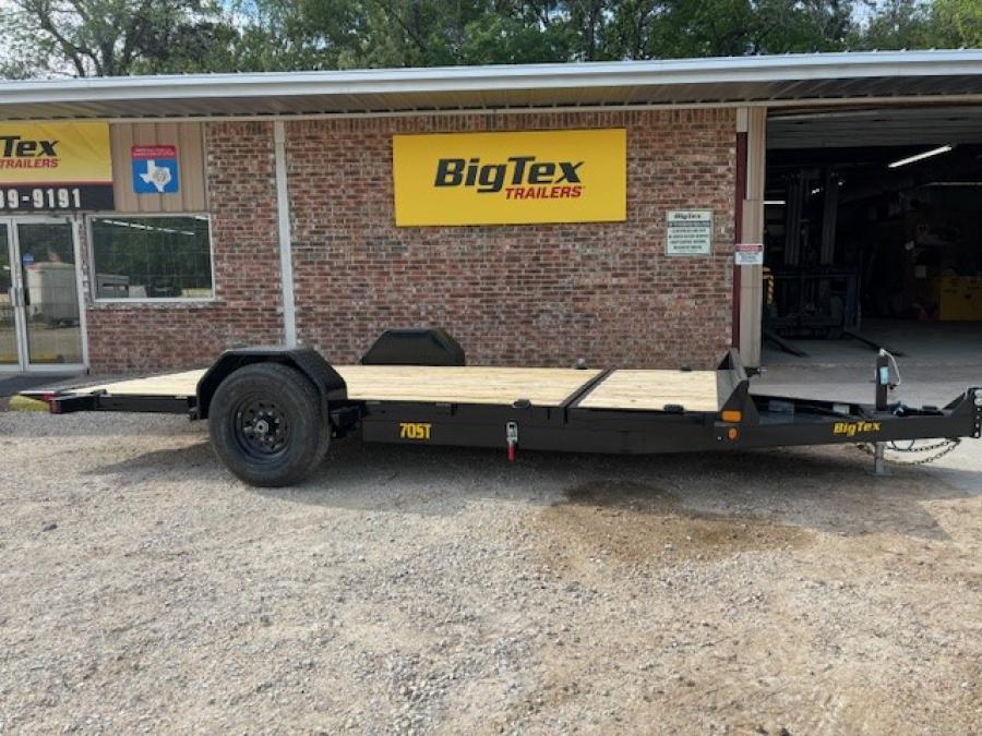 Big Tex 70ST 7K SINGLE AXLE TILT  (81″x13) BLACK image 0