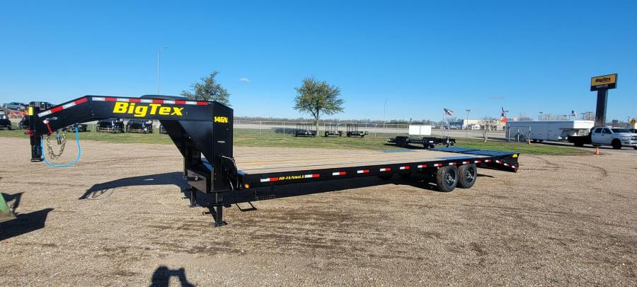 Big Tex 14GN 14,000#,TA,GN,(8 1/2 x 25+5 Black,DT with 2-Megaramps image 1