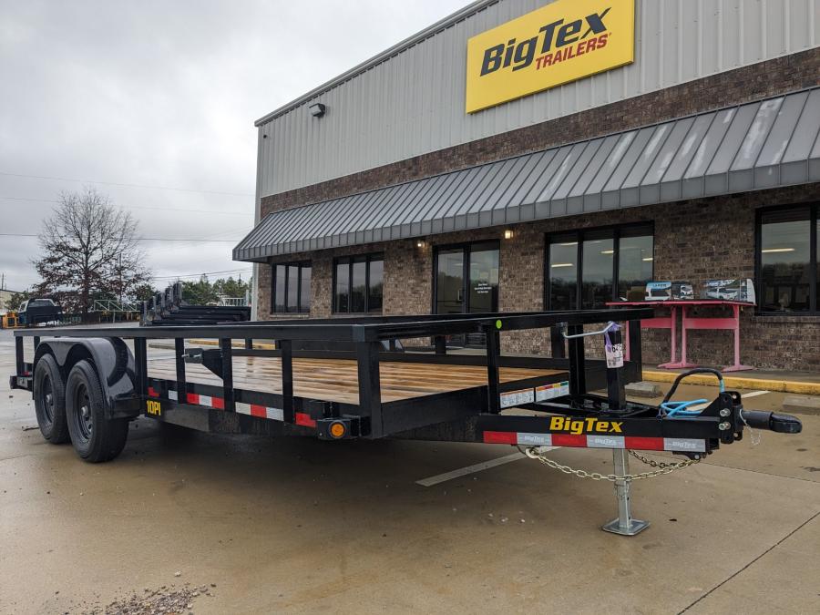 Big Tex 10PI 83″ x 18 Pro Series Tandem Axle Pipe Top Utility Trailer image 1