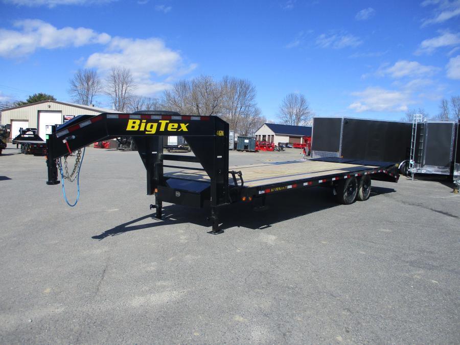 Big Tex 14GN, Gooseneck, 102″ x 25′, 15.9K, Dovetail, Mega Ramps image 1