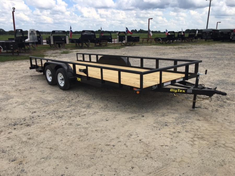 Big Tex 70PIX 83" x 16 Tandem Axle Pipe Top Utility Trailer Big Tex