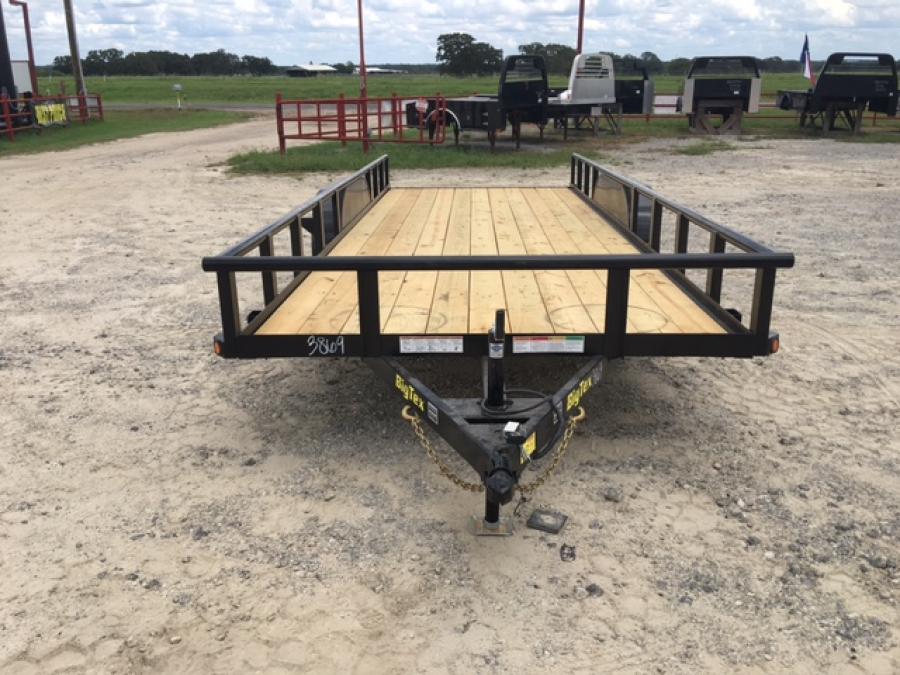 Big Tex 70PIX 83" x 16 Tandem Axle Pipe Top Utility Trailer Big Tex
