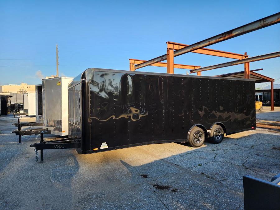 RTB 8.5 X 24 TA FLAT TOP, Car Hauler Pkg, Blackout Pkg, Torsion Spread Axles, Alum Wheels Image 0