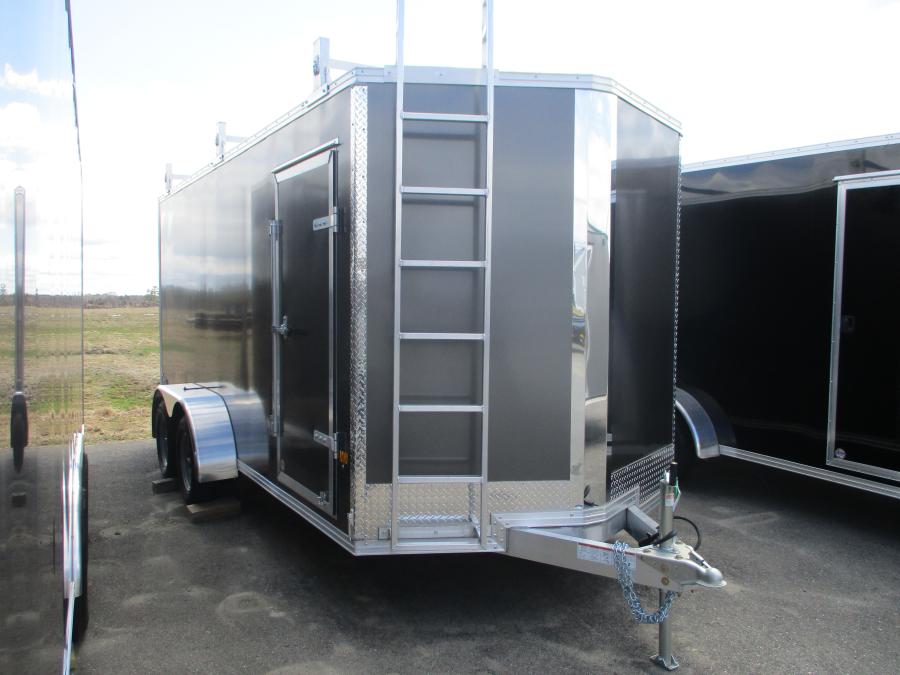 7X16 Stealth Cargo with Ladder Racks image 1