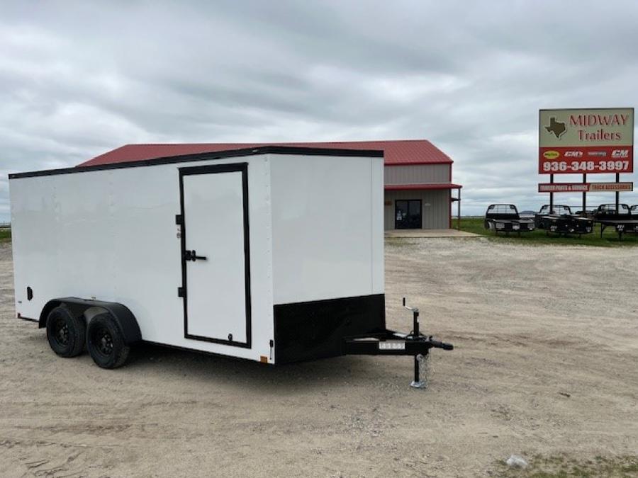 7 X 16 Tandem Axle Enclosed Trailer w/ Black-Out Package Image 4