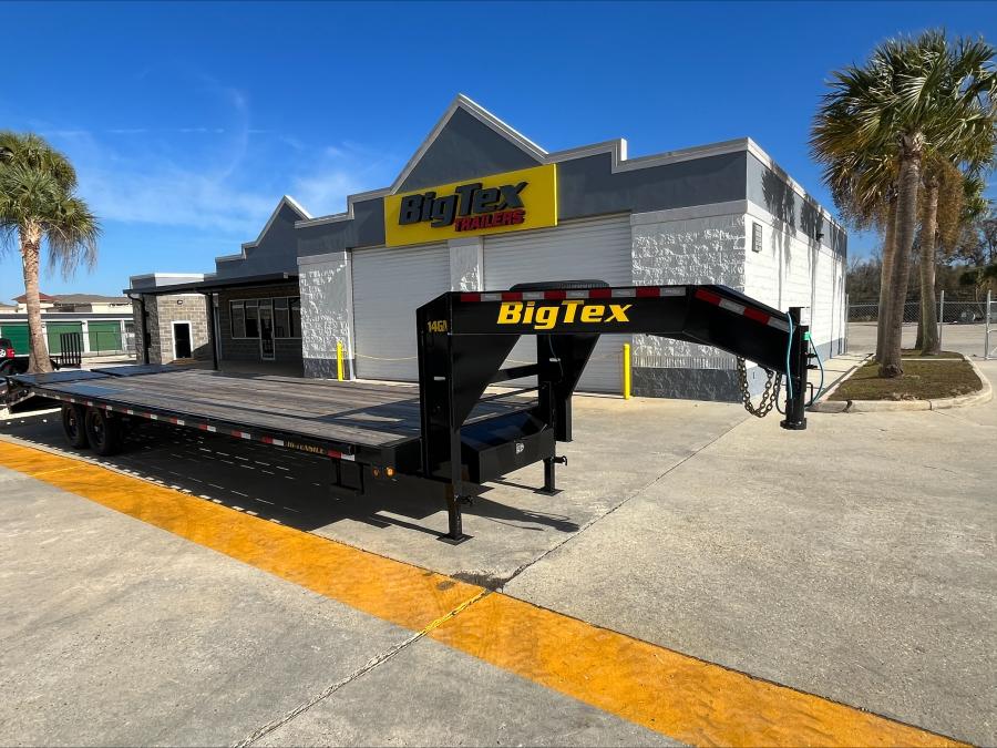 Big Tex 14GN, Gooseneck, 102" x 25', 15.9K, Dovetail, Mega Ramps Image 0