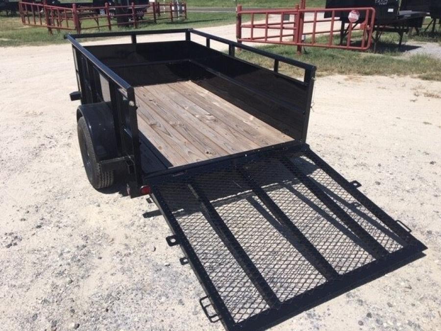 Big Tex 30SV-08BK (60″W x 8’L, Single Axle Vanguard Trailer with 4′ Spring Assist Ramp Gate and Spare Tire Mount) image 6