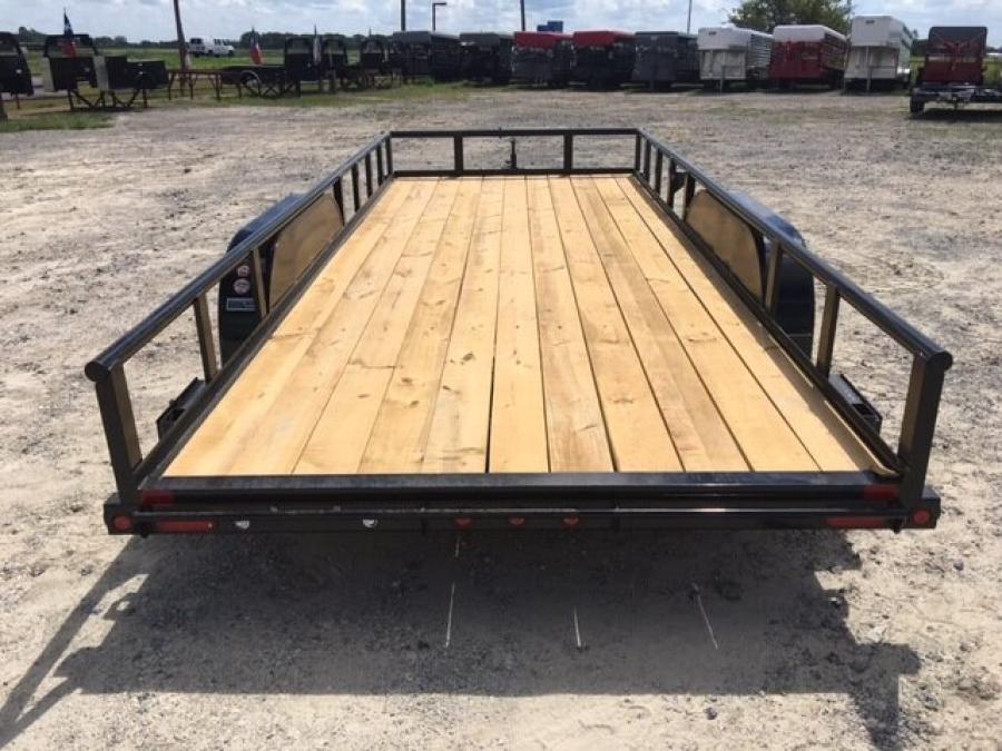 Big Tex 70PI-16XBK (83″W x 16’L, Tandem Axle Utility Trailer with 4′ Slide-in Ramps, Spare Tire Mount and Brakes on One Axle) image 3