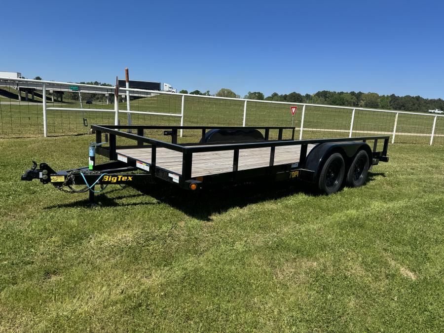 Big Tex 70PIX 83" x 16 Tandem Axle Pipe Top Utility Trailer Big Tex