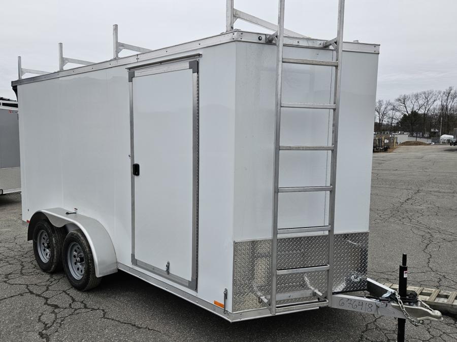 RDLX RDLX 7 x 14 TA FLAT TOP WEDGE ENCLOSED TRAILER BY RC image 1