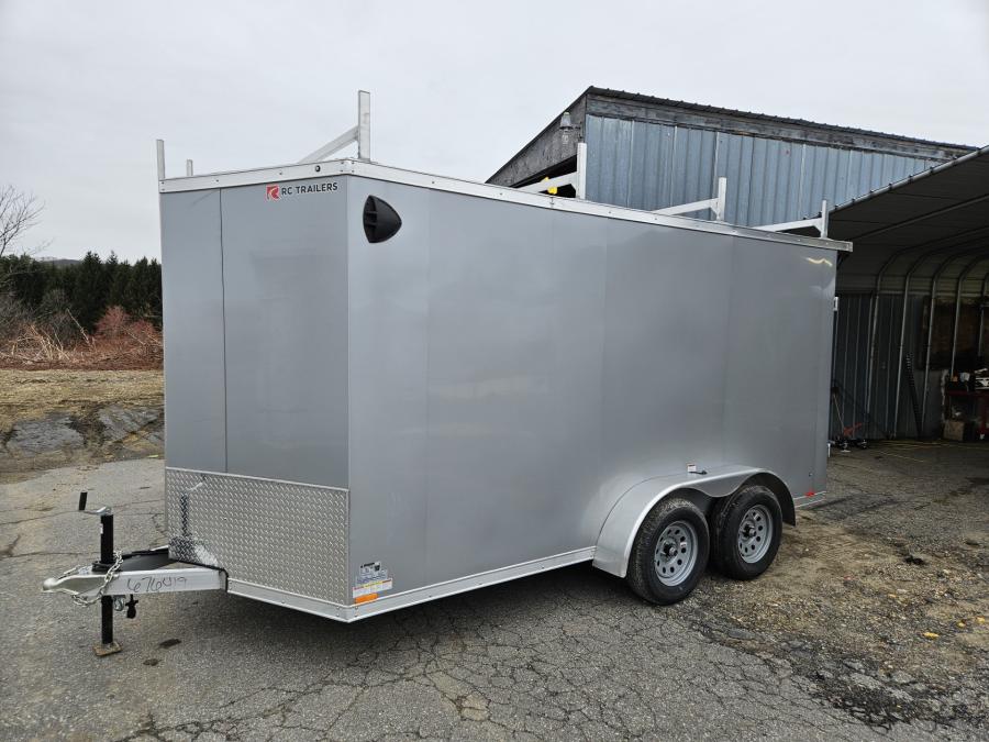 RDLX RDLX 7 x 14 TA FLAT TOP WEDGE ENCLOSED TRAILER BY RC image 0