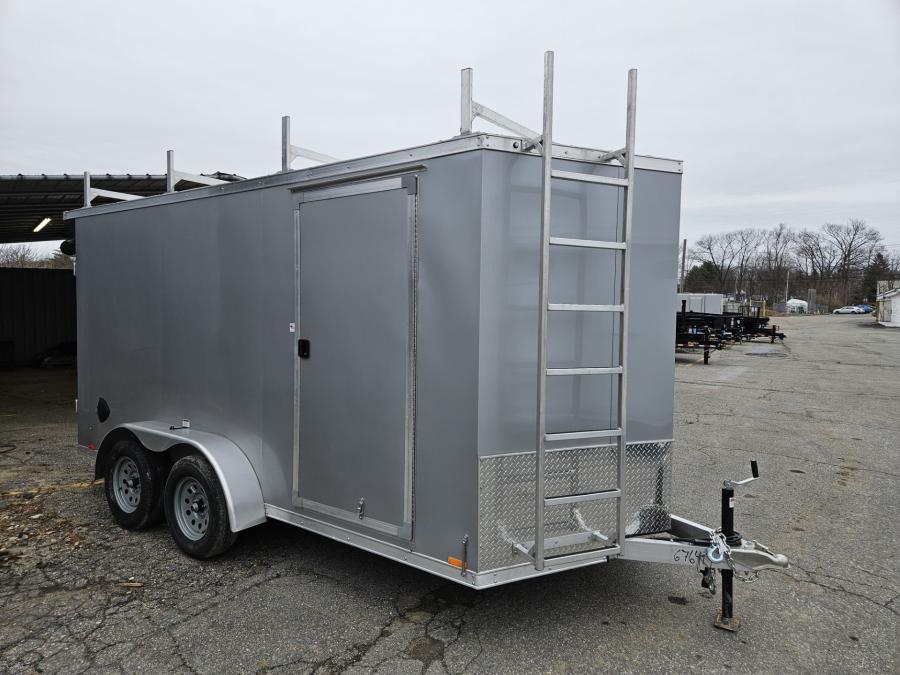 RDLX RDLX 7 x 14 TA FLAT TOP WEDGE ENCLOSED TRAILER BY RC image 1