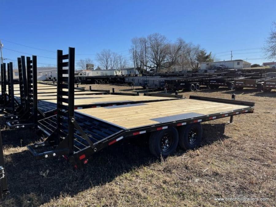 Big Tex 14OA 14K OVER/AXLE, Equipment Trailer, 17 + 3, Stand Up Ramps, Spare Mnt, 12K Jack image 0