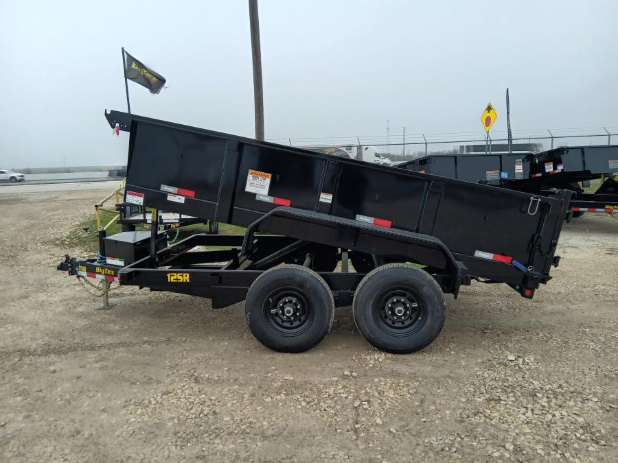 Big Tex 12SR 12,000#,TA,SR DUMP,(83 x 12) 6 SlR, SPMT, BLACK image 1