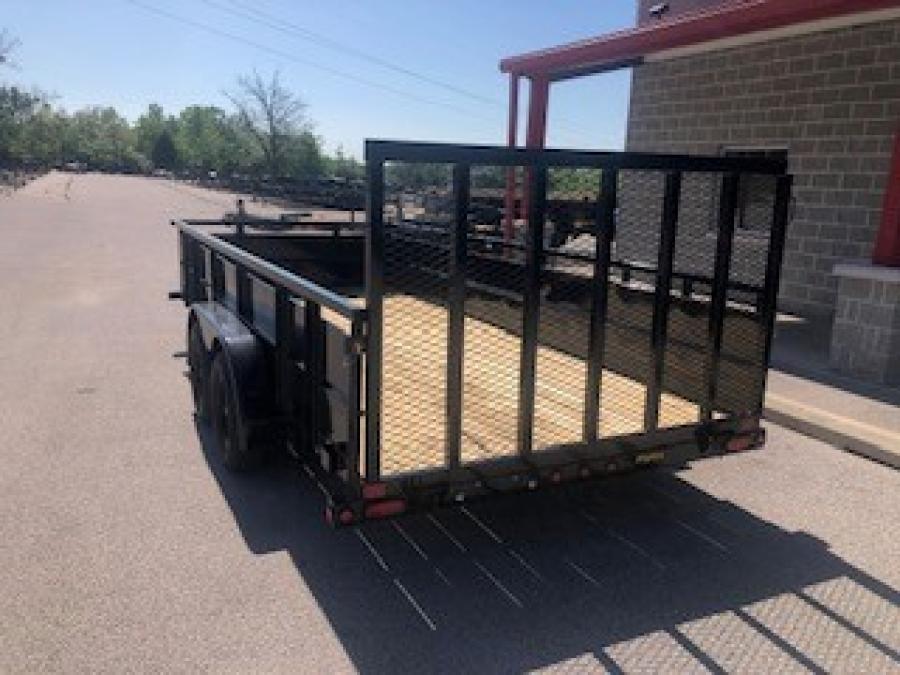 2024 Big Tex 70TV – 83″ x 16′ Tandem Axle Landscape Trailer w/ 4′ spring assisted ramp gate, spare tire mount, brakes image 2