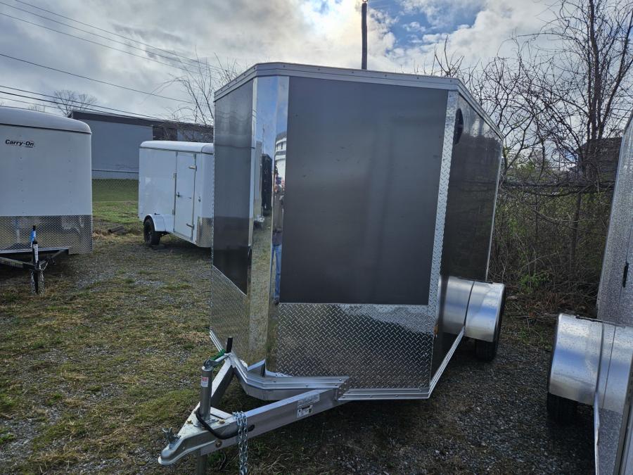 C6X1 6X10 Standard Stealth V-Nose Cargo Trailer by Cargo Pro image 0