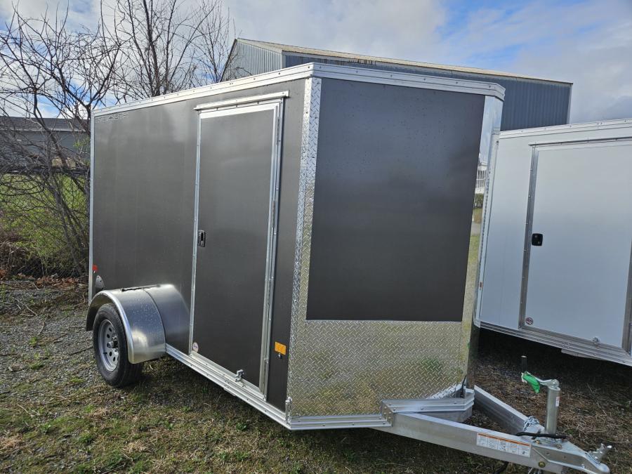 C6X1 6X10 Standard Stealth V-Nose Cargo Trailer by Cargo Pro image 1