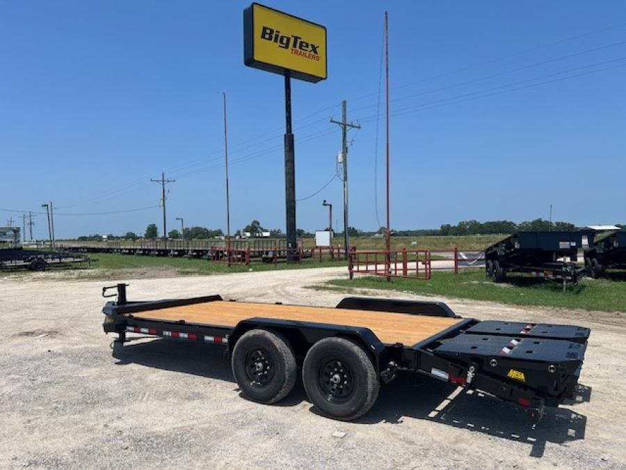 18′ Heavy Duty Tandem Axle Seamless I-Beam Equipment Trailer image 0