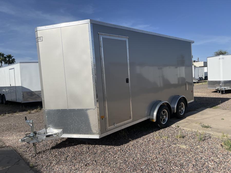 EZEC 7.4×16 E-Z HAULER ALUM CARGO TRAILER BY MISSION image 0