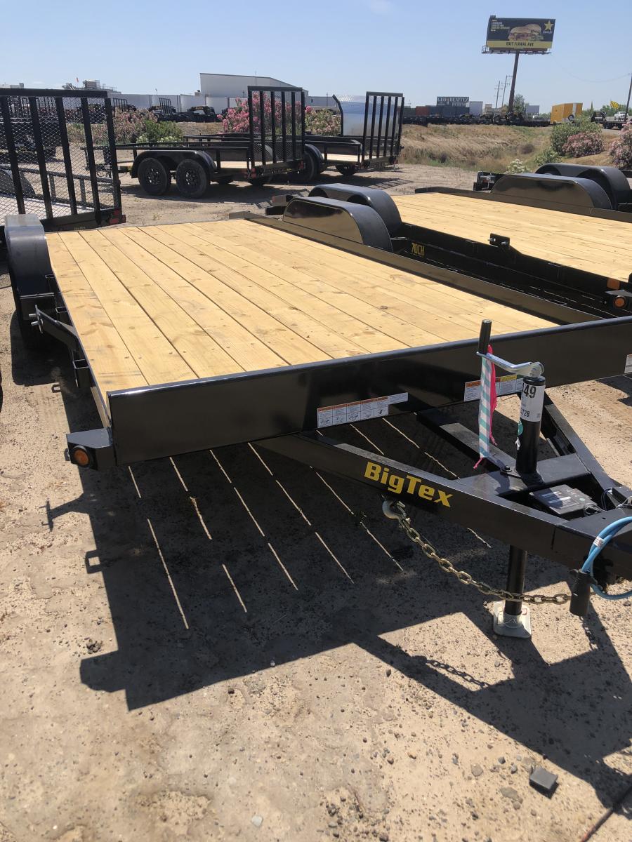 Big Tex 70CH 7K TAND CARHAULER (7x20) DT, 4SNR, SPMT, BK | Big Tex