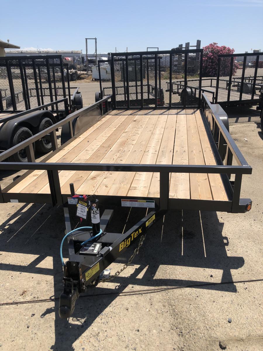 Big Tex 70PIX 83" x 16 Tandem Axle Pipe Top Utility Trailer Big Tex