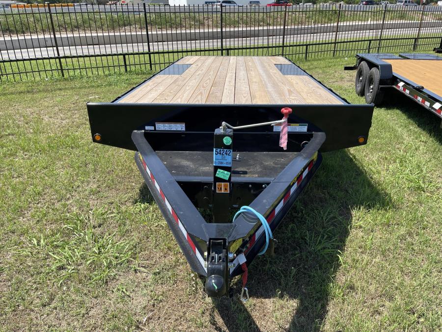 *PROMO* 2025 Big Tex 14OA-20BK-8SIR 14K Tandem Axle (102″x 20’) Deck Over Axle Equipment Trailer 8″I-Beam Frame, w/ 8′ Slide Out Ramps, Spare Mount-Black image 1