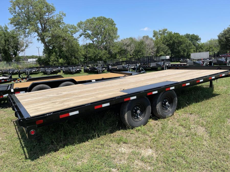 *PROMO* 2025 Big Tex 14OA-20BK-8SIR 14K Tandem Axle (102″x 20’) Deck Over Axle Equipment Trailer 8″I-Beam Frame, w/ 8′ Slide Out Ramps, Spare Mount-Black image 3