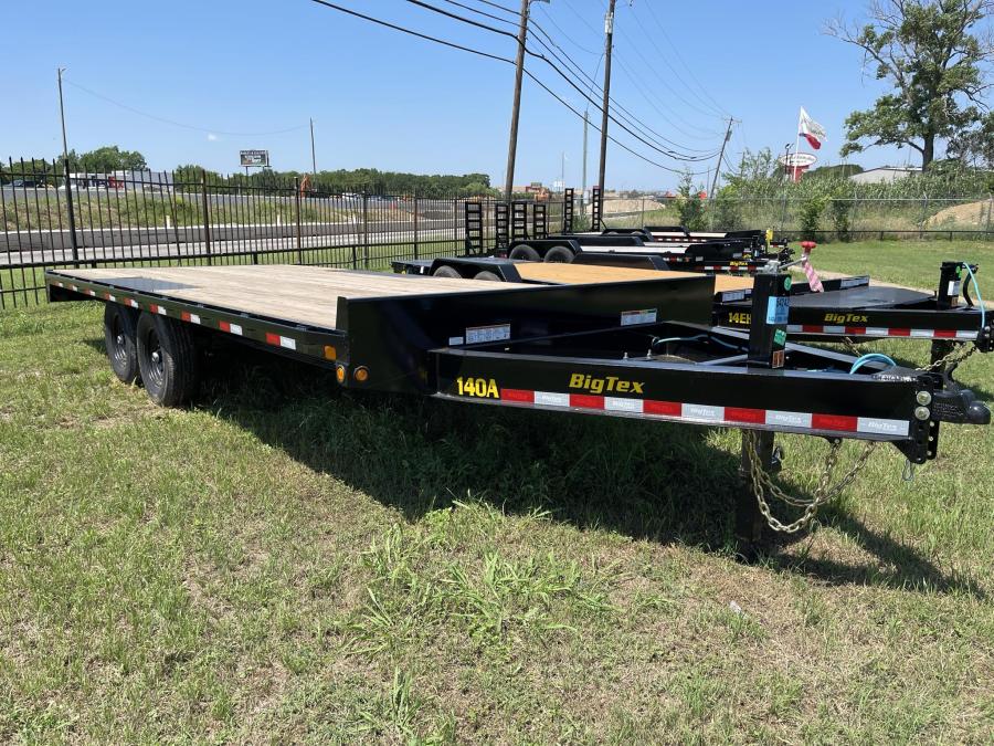 *PROMO* 2025 Big Tex 14OA-20BK-8SIR 14K Tandem Axle (102″x 20’) Deck Over Axle Equipment Trailer 8″I-Beam Frame, w/ 8′ Slide Out Ramps, Spare Mount-Black image 4