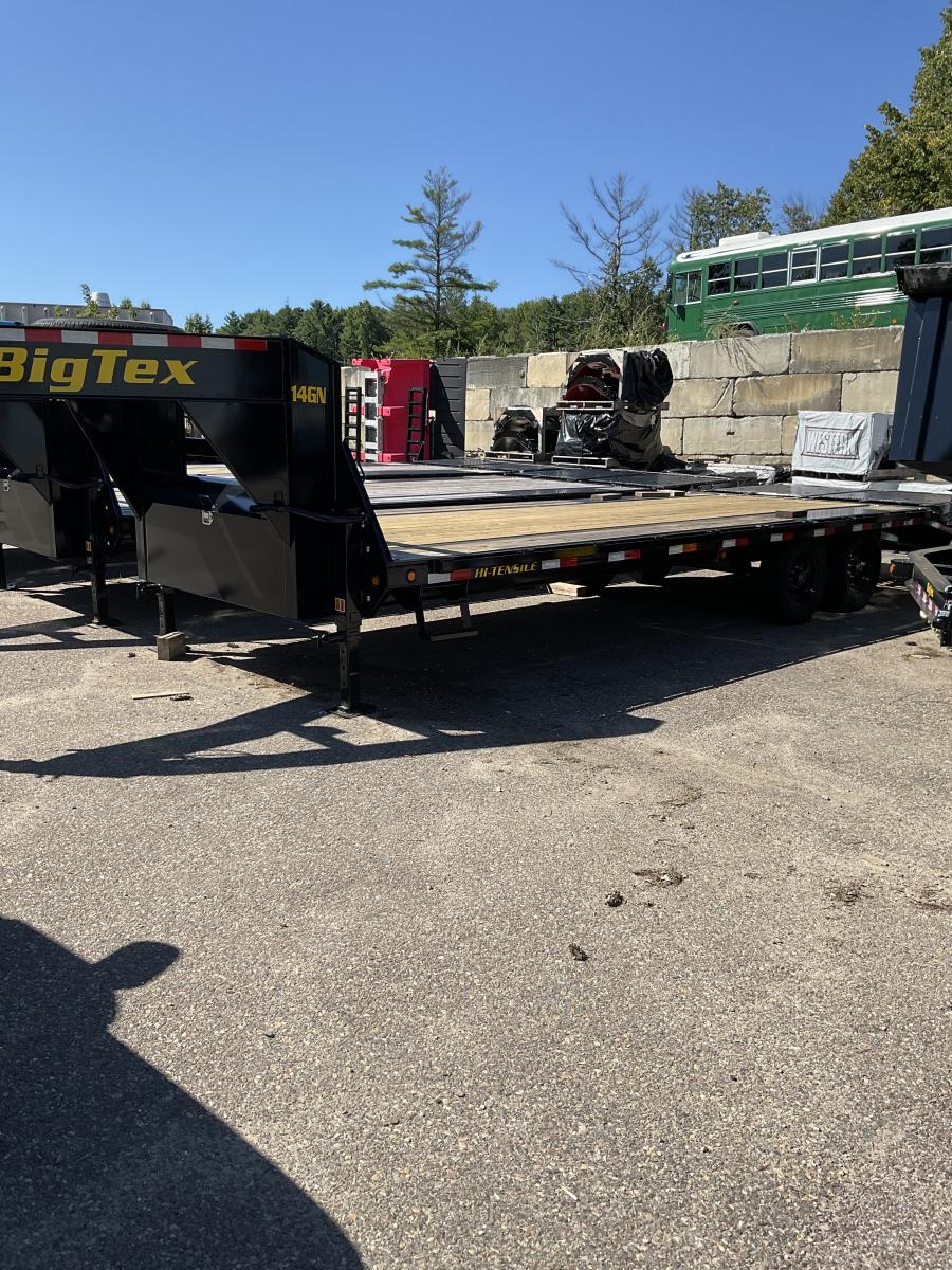 Big Tex 14GN, Gooseneck, 102″ x 25′, 15.9K, Dovetail, Mega Ramps image 1