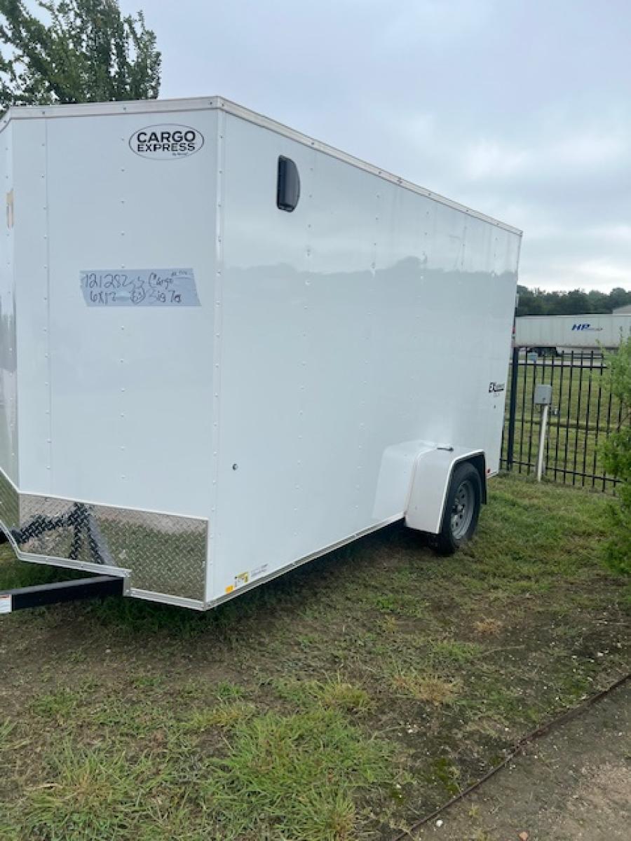 K721 CARGO EXPRESS EX DLX SLOPED VNOSE 6X12 SA ENCLOSED TRAILER Image 1