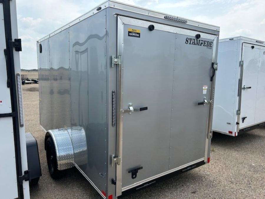STAS STALL 6X12 X6'6" SA SILVER RAMP DOOR STD Image 3