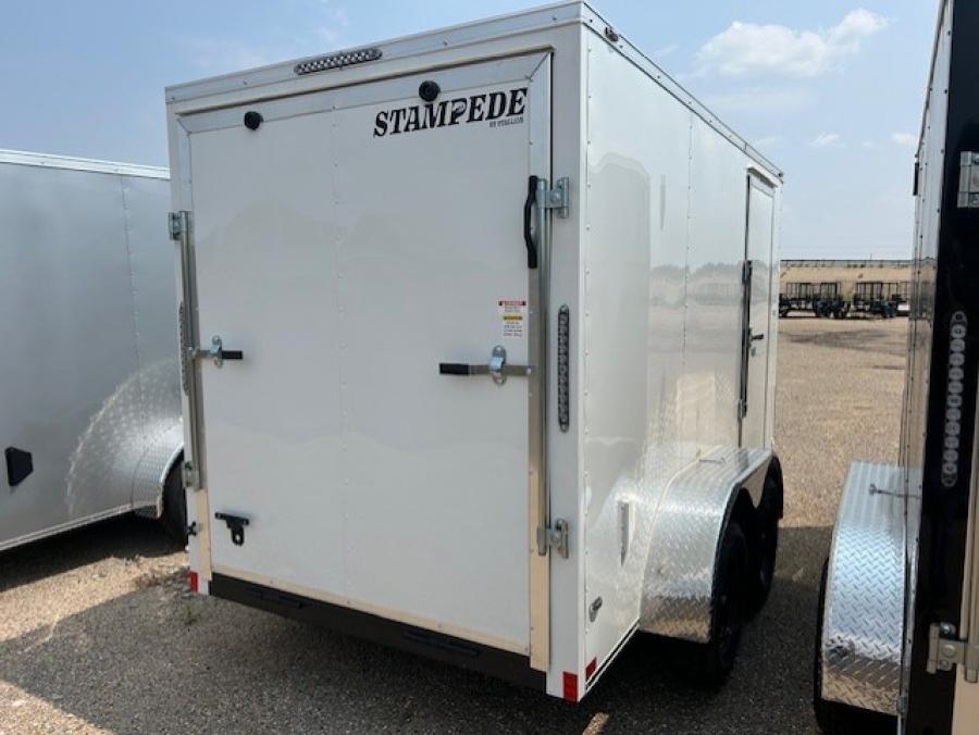 STAS STALL 6X12 X 6' 6" TA WHITE RAMP DOORD STD Image 3