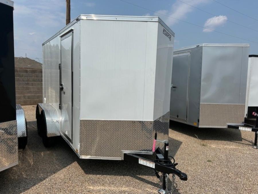 STAS STALL 6X12 X 6' 6" TA WHITE RAMP DOORD STD Image 2