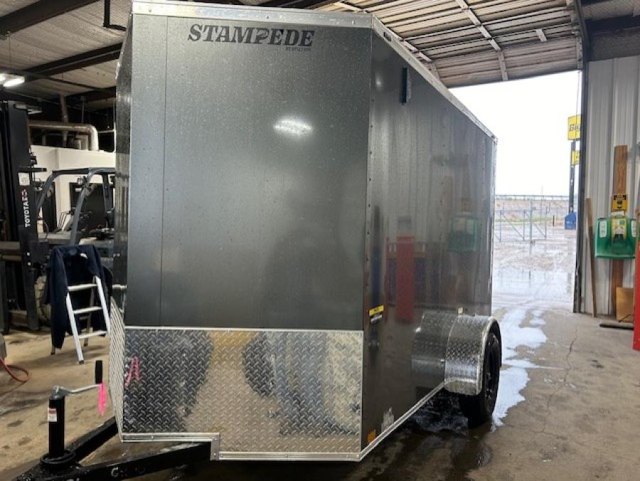 STAS STALL 6X10 X 6'6" SA CHARCOAL RAMP DOOR  STD Image 0