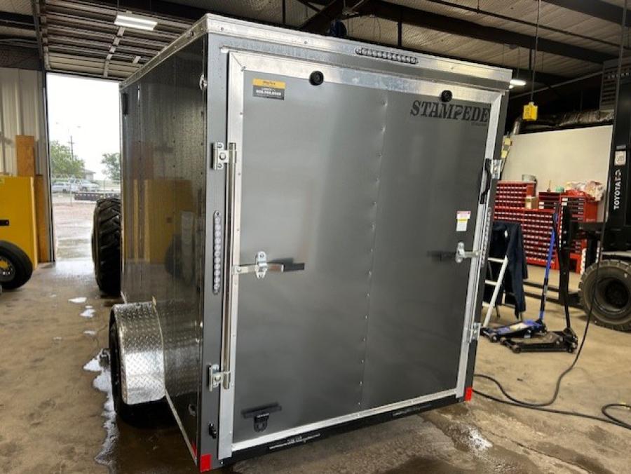 STAS STALL 6X10 X 6'6" SA CHARCOAL RAMP DOOR  STD Image 1