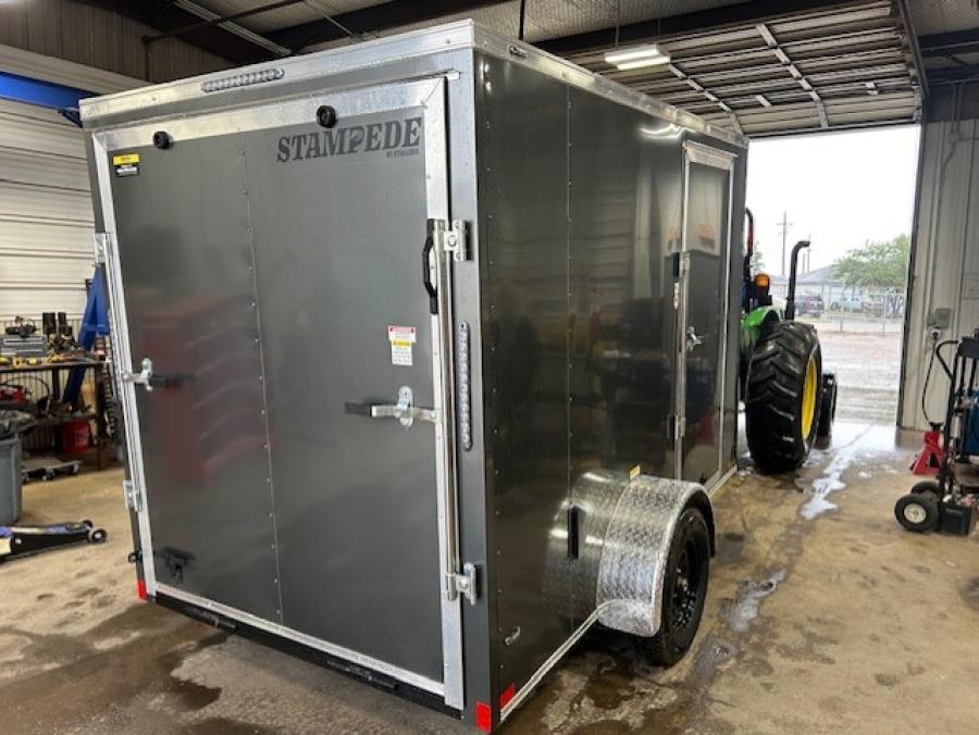 STAS STALL 6X10 X 6'6" SA CHARCOAL RAMP DOOR  STD Image 2