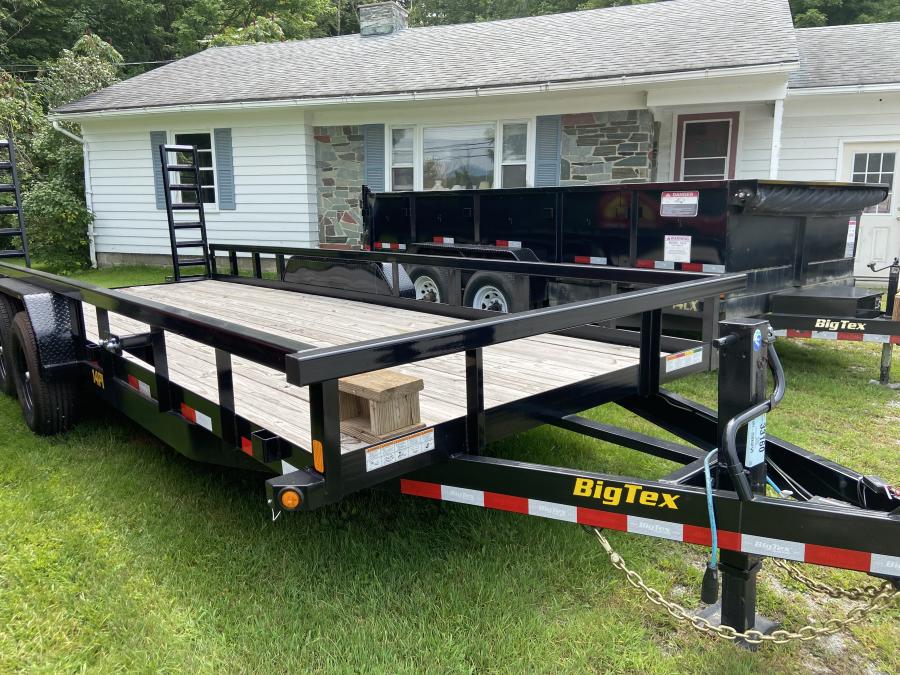 Big Tex 14PI, Utility, 83" x 20', 14K, 5' Stand Up Ramps Image 0